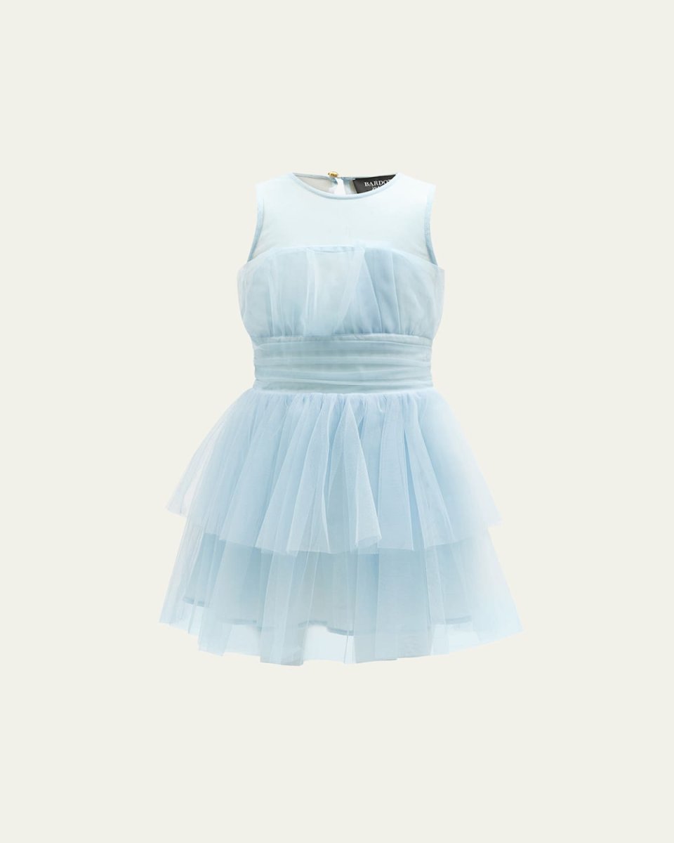 Girl's Fallon Tulle Mini Dress, Size 4-